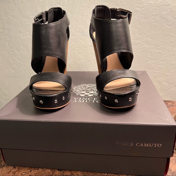 Vince Camuto Matta Studded Platform Wedge - Picture 3 of 6